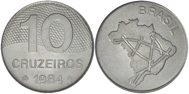 Brasile 10 Cruzeiros 1984