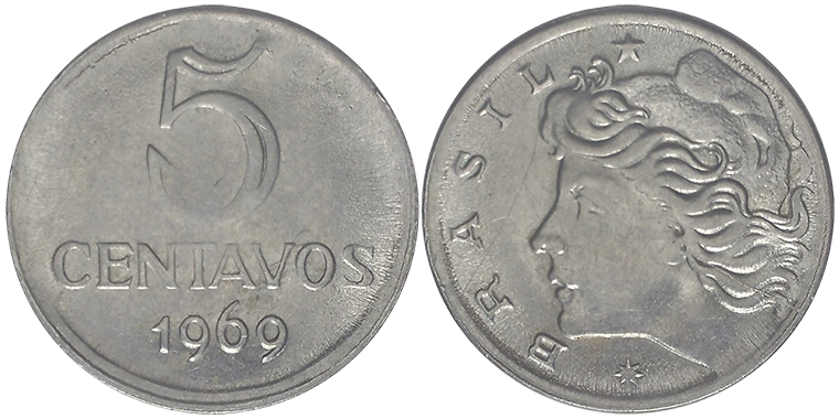 Brasile 5 Centavos 1969