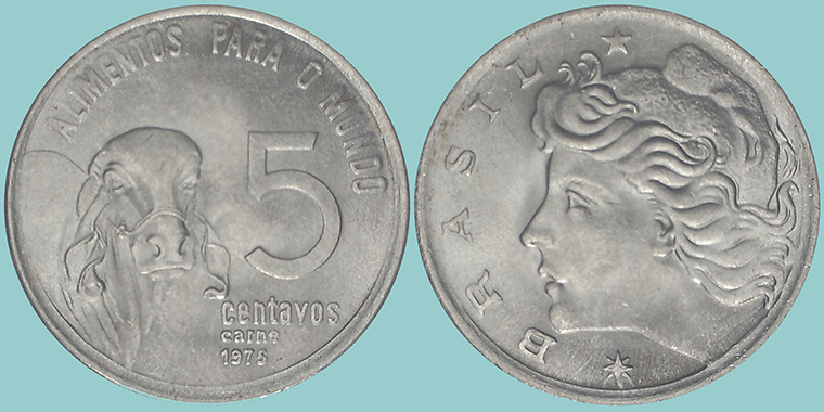 Brasile 5 Centavos 1975