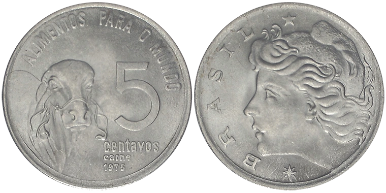 Brasile 5 Centavos 1975