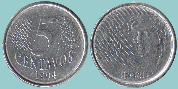 Brasile 5 Centavos 1994