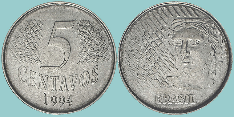 Brasile 5 Centavos 1994