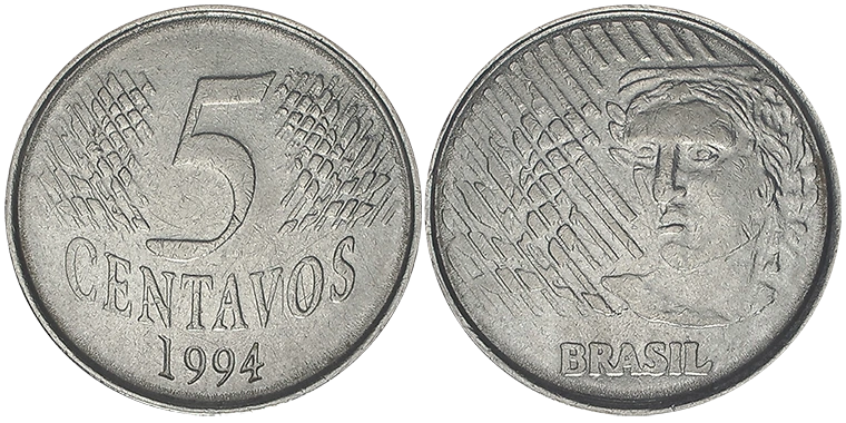 Brasile 5 Centavos 1994