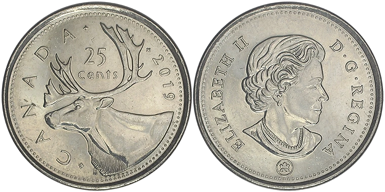 Canada 25 Cents 2019