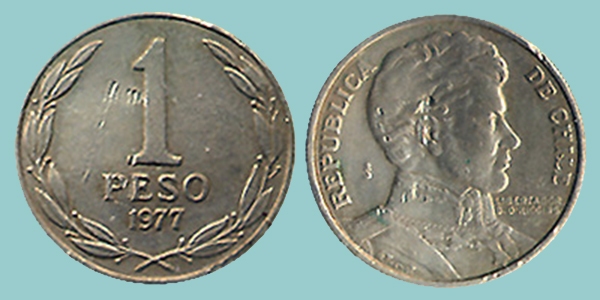 Cile 1 Peso 1977