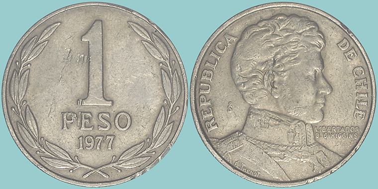 Cile 1 Peso 1977