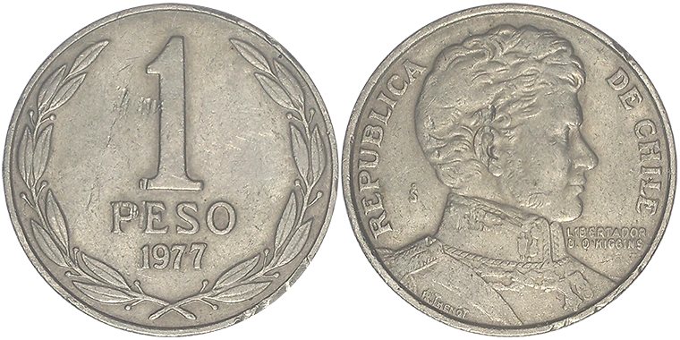 Cile 1 Peso 1977
