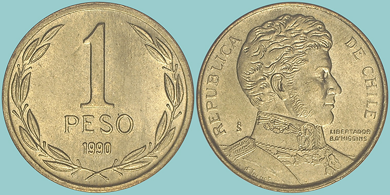 Cile 1 Peso 1990