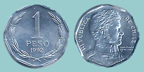 Cile 1 Peso 1992