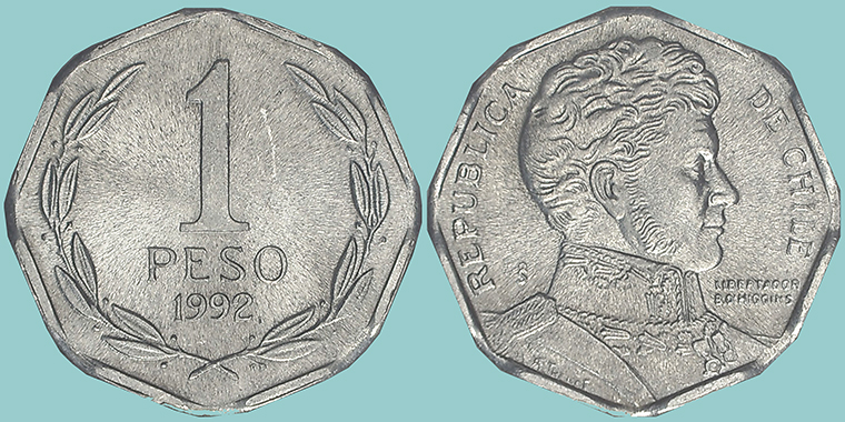 Cile 1 Peso 1992