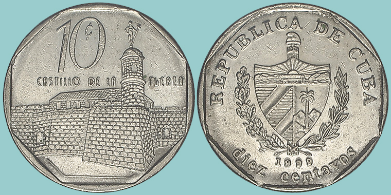 Cuba 10 Centavos 1999