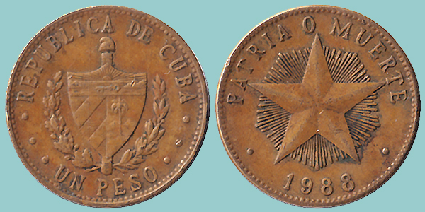 Cuba 1 Peso 1988
