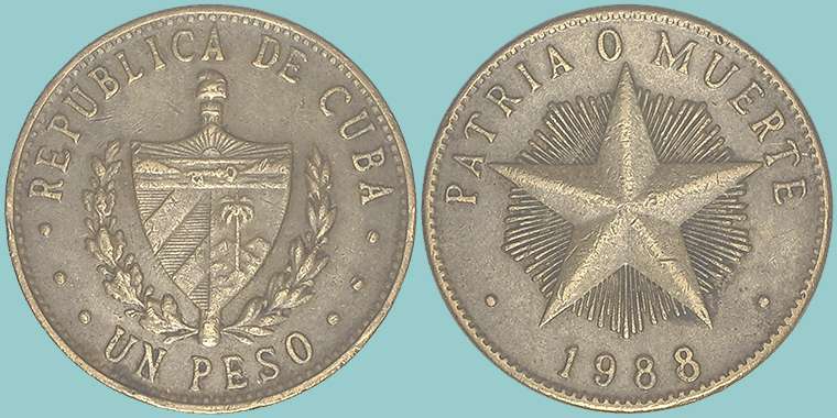 Cuba 1 Peso 1988