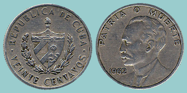 Cuba 20 Centavos 1962