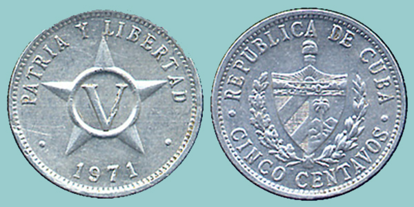 Cuba 5 Centavos 1971