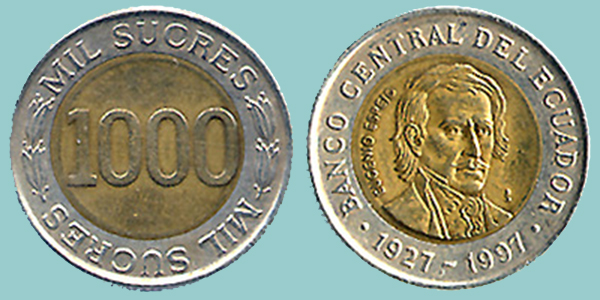 Ecuador 1000 Sucres 1997