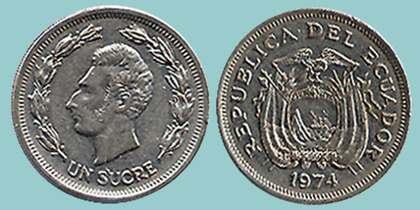 Ecuador 1 Sucre 1974