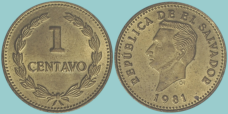 El Salvador 1 Centavo 1981