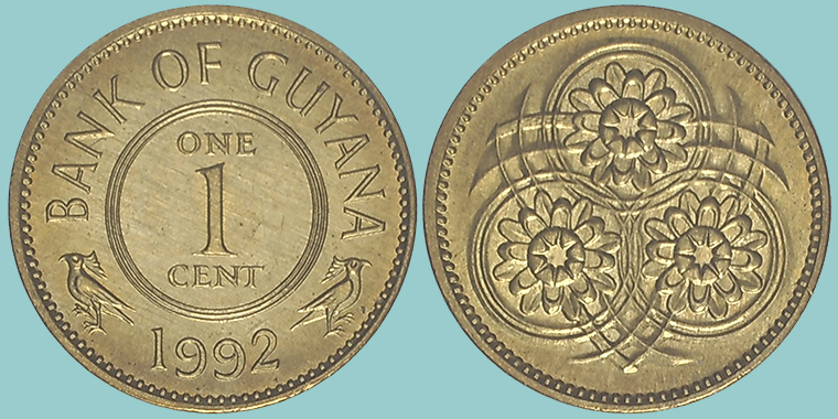 Guyana 1 Cent 1992