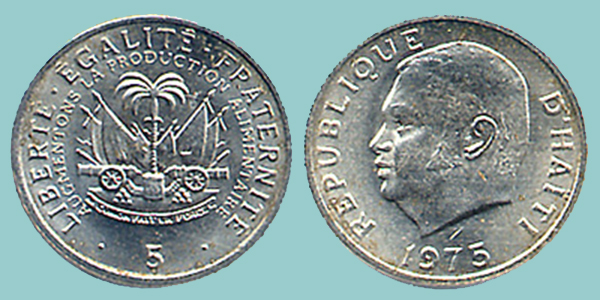 Haiti 5 Centimes 1975