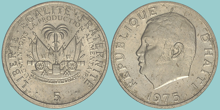 Haiti 5 Centimes 1975