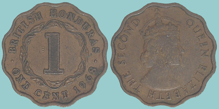 Honduras Britannico 1 Cent 1968