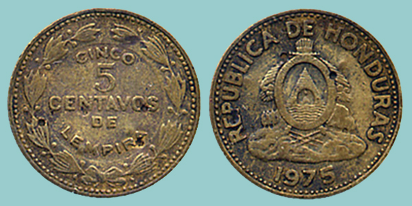 Honduras 5 Centavos 1975
