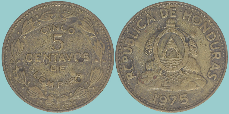 Honduras 5 Centavos 1975