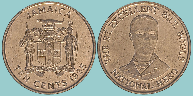 Jamaica 10 Cents 1995