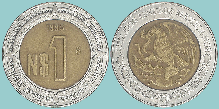 Messico 1 Nuevo Peso 1995