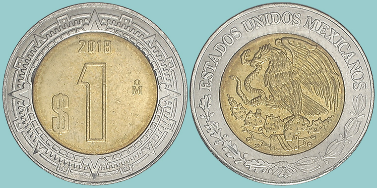 Messico 1 Peso 2018