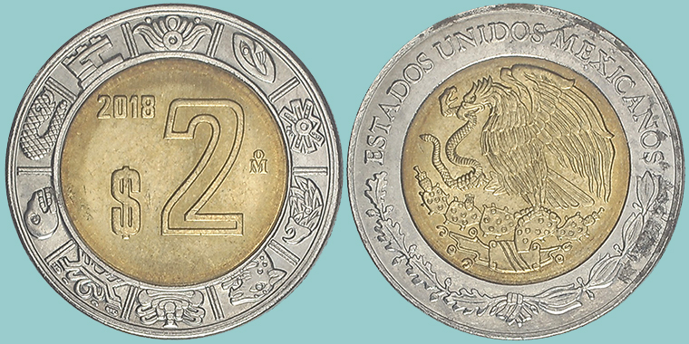 Messico 2 Pesos 2018
