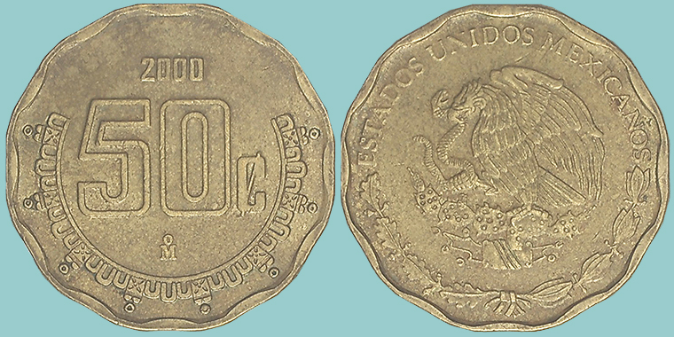 Messico 50 Centavos 2000