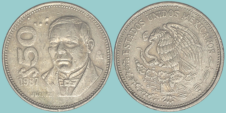 Messico 50 Pesos 1987