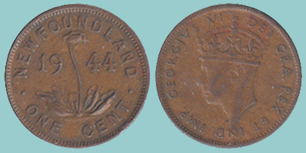 Newfoundland 1 Cent 1944