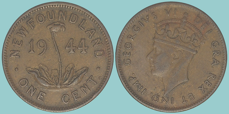 Newfoundland 1 Cent 1944