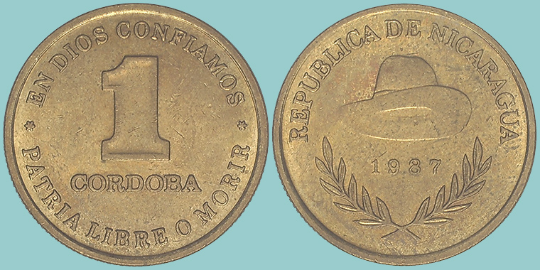 Nicaragua 1 Cordoba 1987