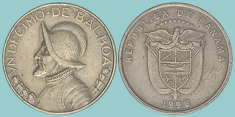 Panama 1 Decimo de Balboa 1996