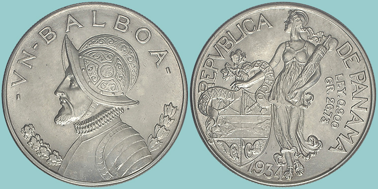 Panama 1 Balboa 1934