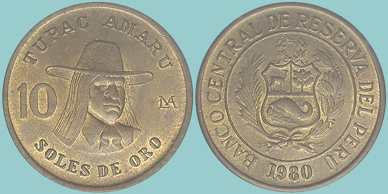Perù 10 Soles 1980