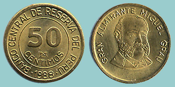 Perù 50 Centimos 1988