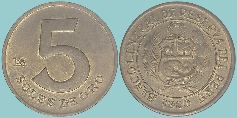 Perù 5 Soles 1980