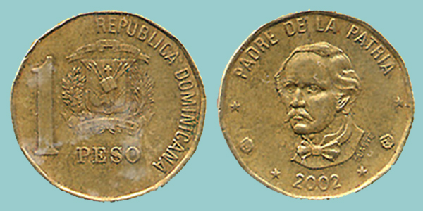 Rep.Dominicana 1 Peso 2002
