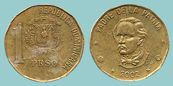 Repebblica Dominicana 10 Peso 2002