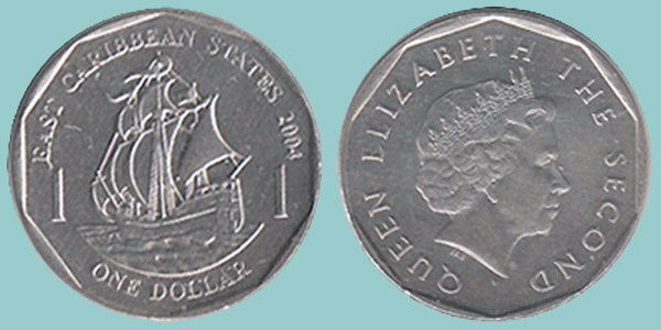 East Carribean States 1 Dollaro 2004