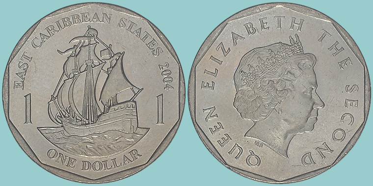 East Carribbean States 1 Dollar 2004