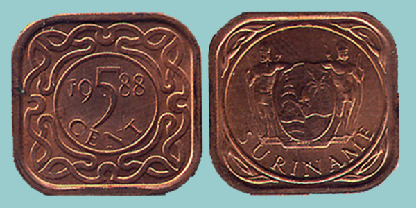 Suriname 5 Cents 1988