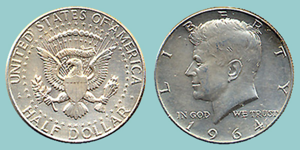 USA 50 Cents 1964 J.F. Kennedy