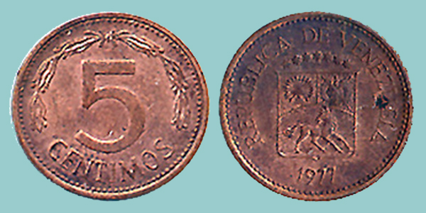 Venezuela 5 Centimos 1977