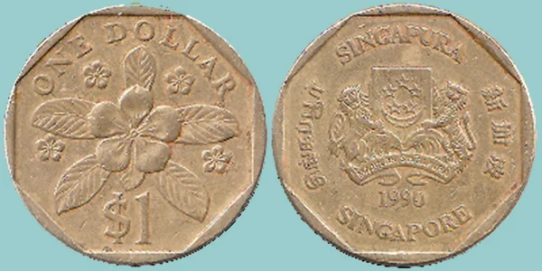 Singapore 1 Dollar 1990